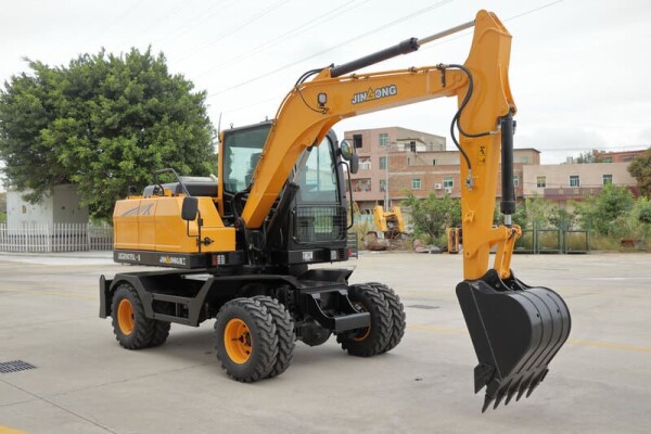JinGong High quality wheel excavators electric hydraulic wheeled excavator JGM9075LN-8