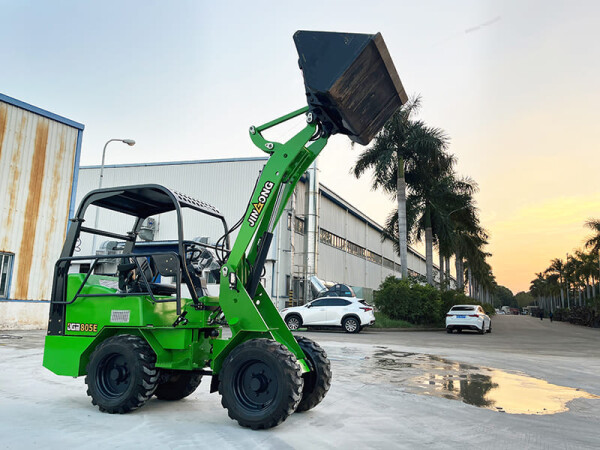 JinGong Industrial Electric Compact Mini Wheel Loaders Small Wheel Loader JGM805E