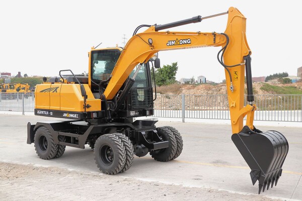 Industrial Wheel Excavator Electric Control Wheel Digger JinGong Wheeled Excavators JGM9075LN-10