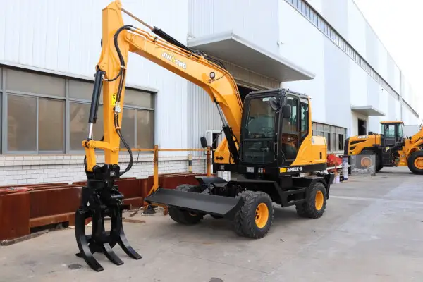 Quality wheel excavators electric wheel digger JinGong wheel mounted excavator JGM9085LNZ-8G