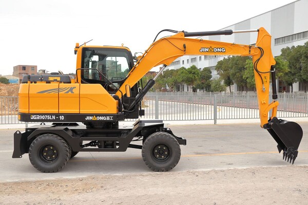 Industrial Wheel Excavator Electric Control Wheel Digger JinGong Wheeled Excavators JGM9075LN-10