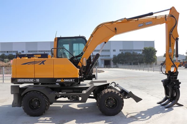 Best 10-Ton Wheel Excavators Electric Wheeled Excavator JinGong JGM9100LNZ-9