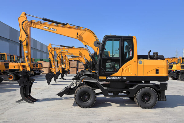 Best 10-Ton Wheel Excavators Electric Wheeled Excavator JinGong JGM9100LNZ-9