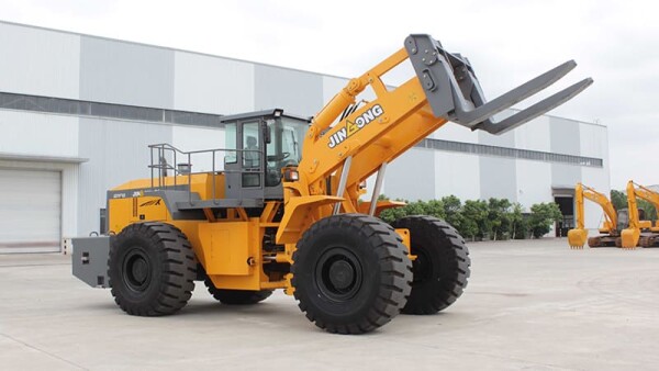 Large wheel loaders forklift wheel loader block handler arrangement JinGong JGM781FT42K