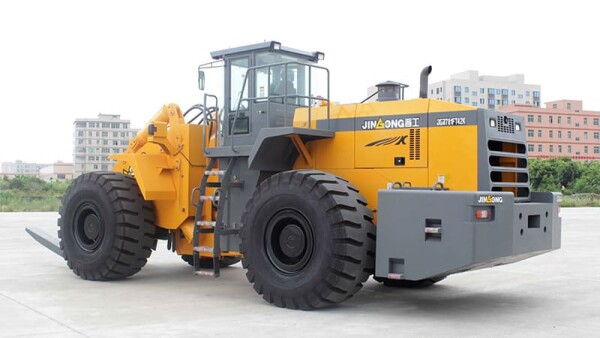 Large wheel loaders forklift wheel loader block handler arrangement JinGong JGM781FT42K