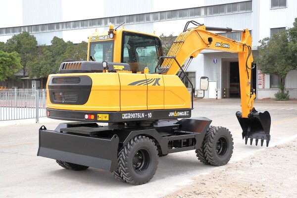 Industrial Wheel Excavator Electric Control Wheel Digger JinGong Wheeled Excavators JGM9075LN-10